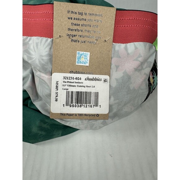 Size L Chubbies Men’s The Primal Instincts 5.5” Ultimate Training Short 2.0 NEW - Picture 3 of 3